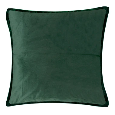 Velurový povlak na polštář RUNO 45x45 cm zelený