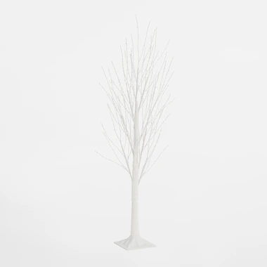 LED dekorace stromek IP44 120 cm bílý