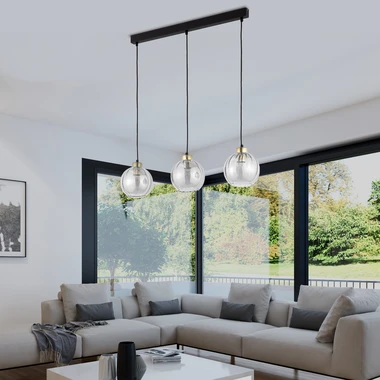 Průhledné závěsné svítidlo lišta DEVI 3