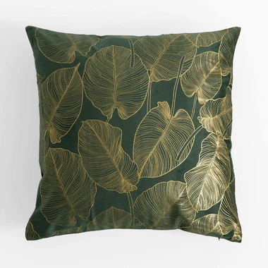 Dekorační povlak na polštář MARBELLA 45x45 cm zelený.