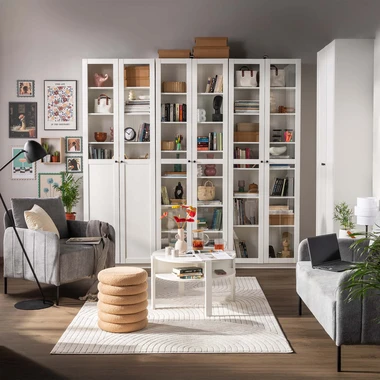 Kulatý konferenční stolek TOBAGO BÍLÝ