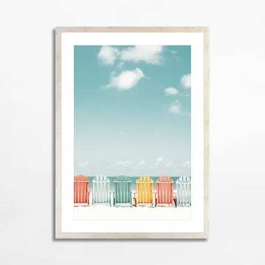 Obraz BEACH CHAIRS 50x70 cm