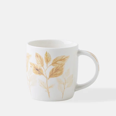 Porcelánový hrnek s motivem žlutých listů 365 ml