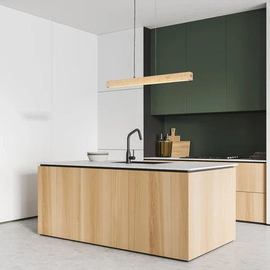 Závěsné svítidlo LED světlé dřevo TEO