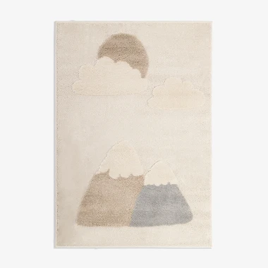 Krémový koberec s horami CLUDI 160x230 cm