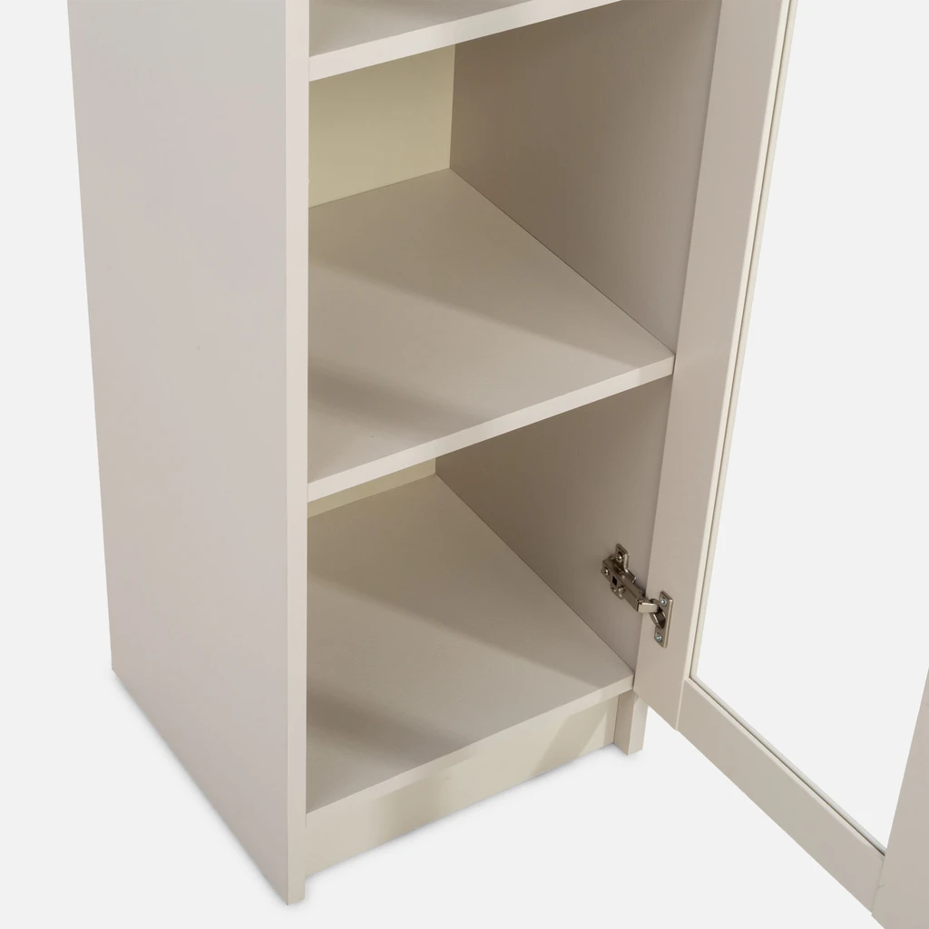 Prosklený regál 35,2 cm TED kašmír