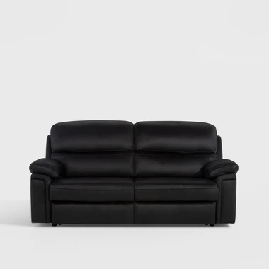 Černá rozkládací trojmístná pohovka DAKO