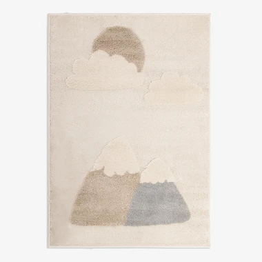 Krémový koberec s horami CLUDI 120x170 cm