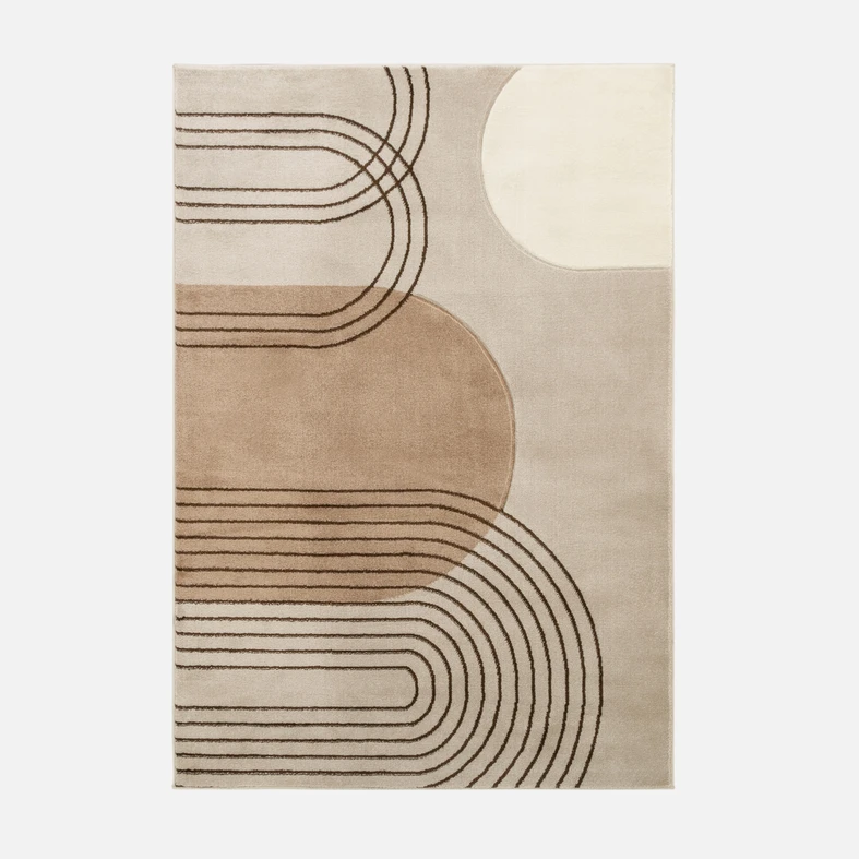 Koberec art déco béžový MILLEY 120x170 cm