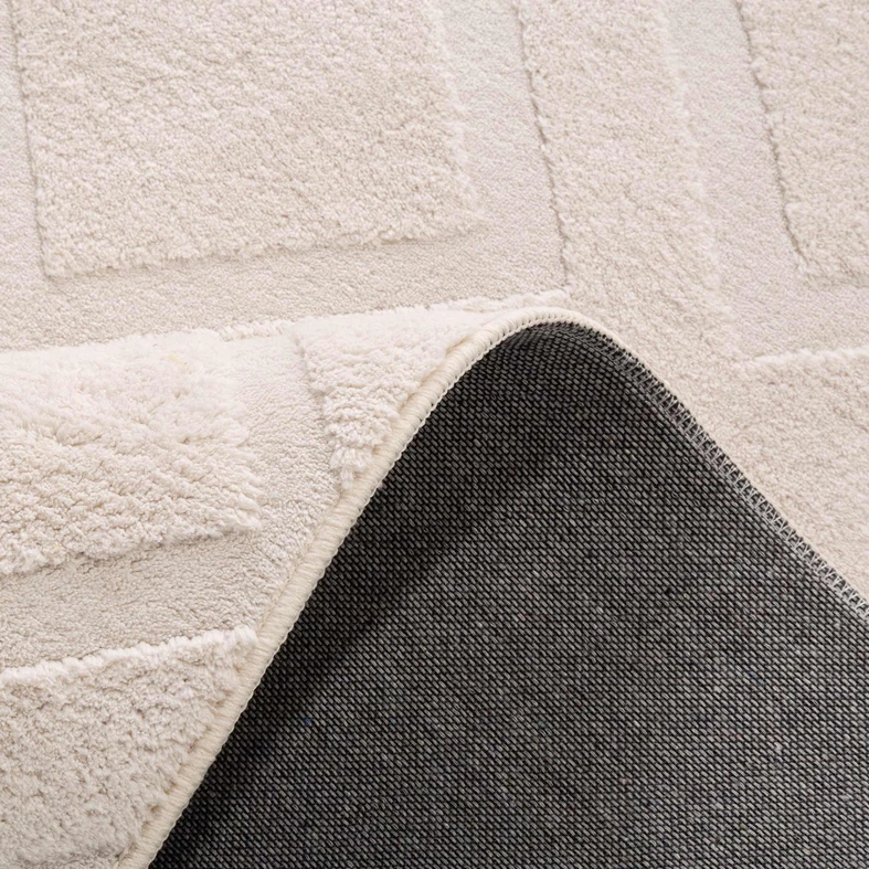 Koberec geometrický MODERNO, krémový, 160x230 cm