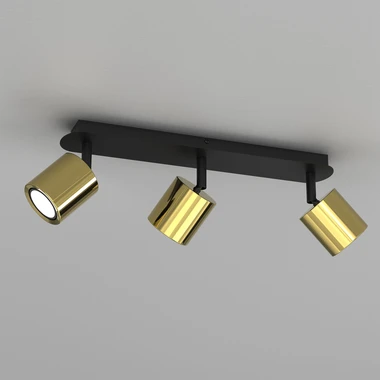 Černo-zlatá světelná lišta se 3 body DEMIA