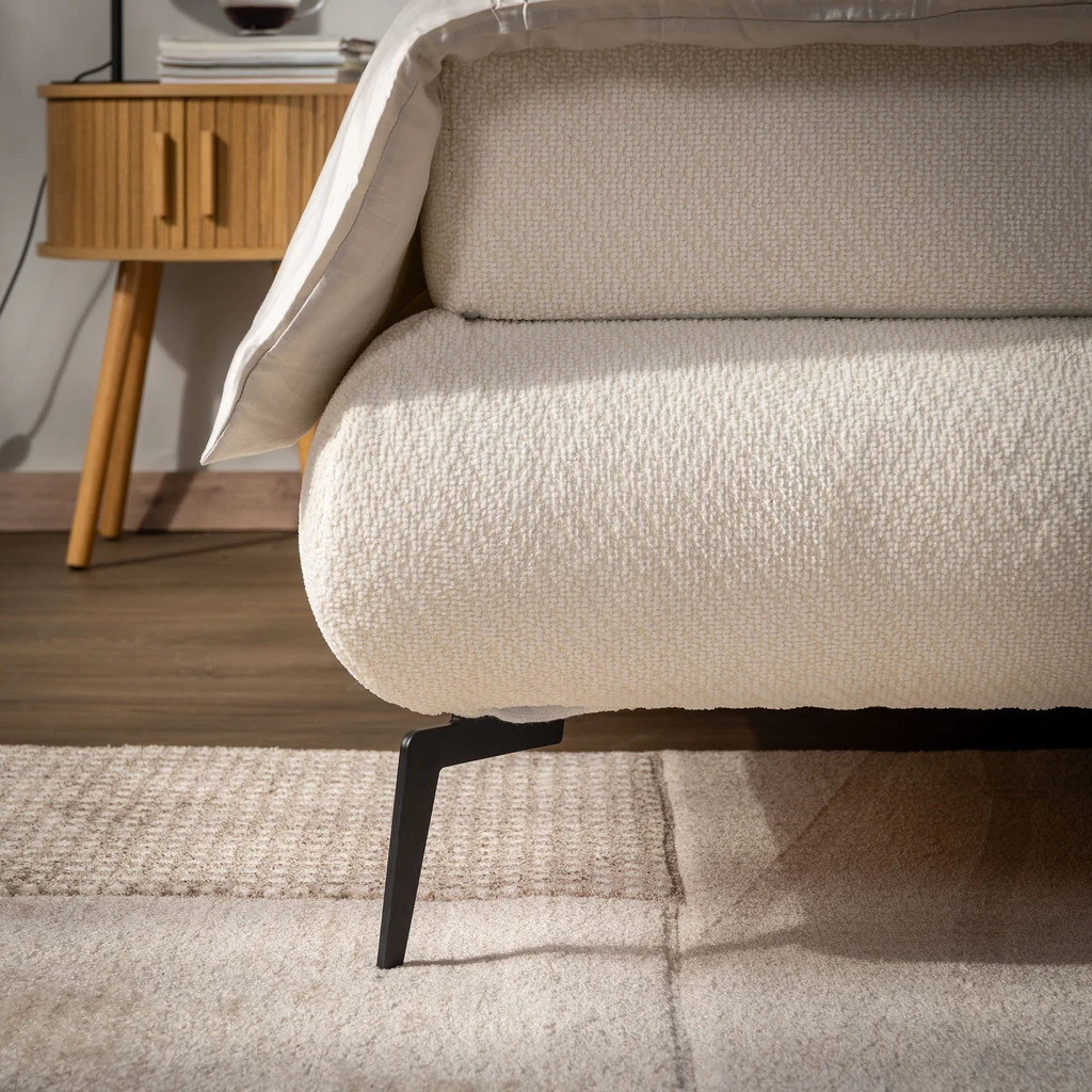 Postel boxspring VALO bílá 140x200