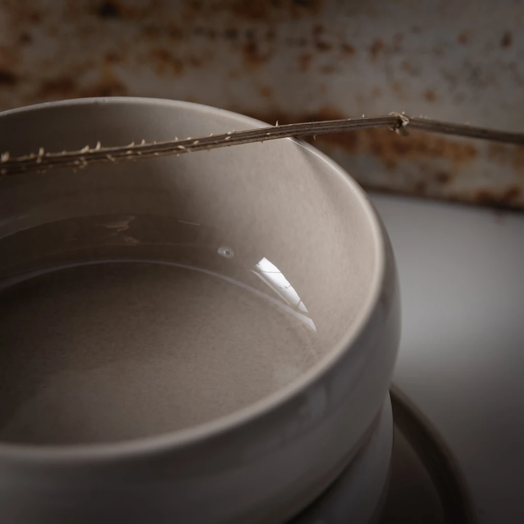 Miska ceramiczna w piaskowym odcieniu.
