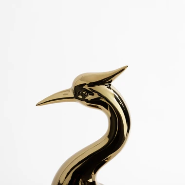 Dekorativní figurka PTAK zlatá 20 cm