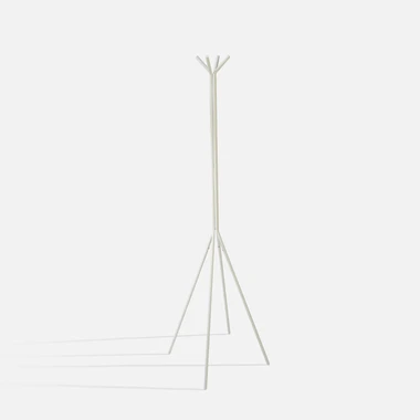 Bílý stojanový věšák NALLES