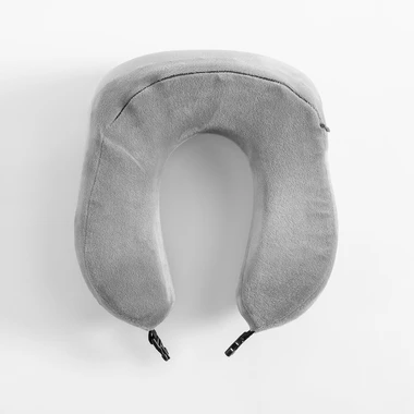 Cestovní polštář šedý 30x27x10 cm