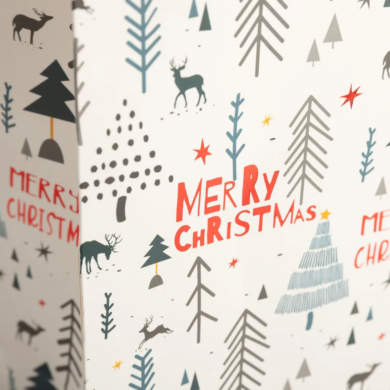 Dárková vánoční taška na láhev MIX