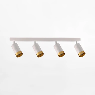 Bodové světlo na liště ARRAS 4 reflektory bílo-zlatá
