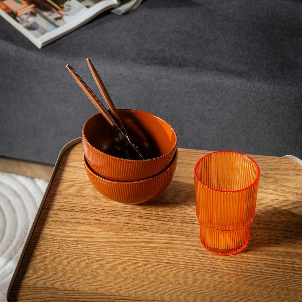 Hnědá keramická miska PAPILAR 480 ml