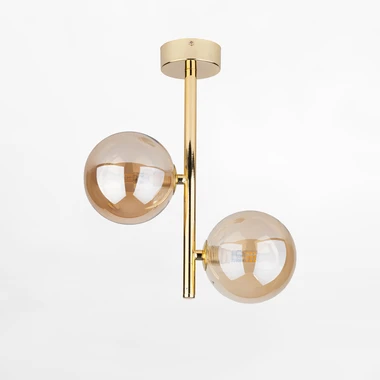 Zlaté stropní svítidlo koule ESTERA II