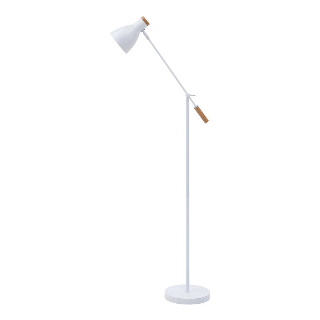 Skandinávská stojací lampa bílá JOSE