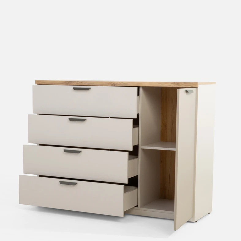 Komoda se 4 zásuvkami MAX MODERN II