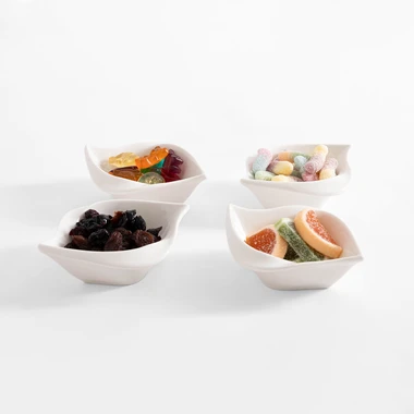 Sada 4 servírovacích misek LODIČKA 90 ml