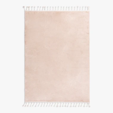 Béžový koberec s třásněmi PULLY 200x290 cm