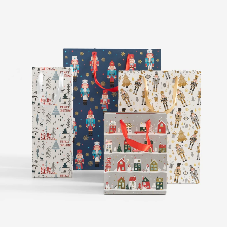 Dárková taška vánoční motiv 23 cm MIX