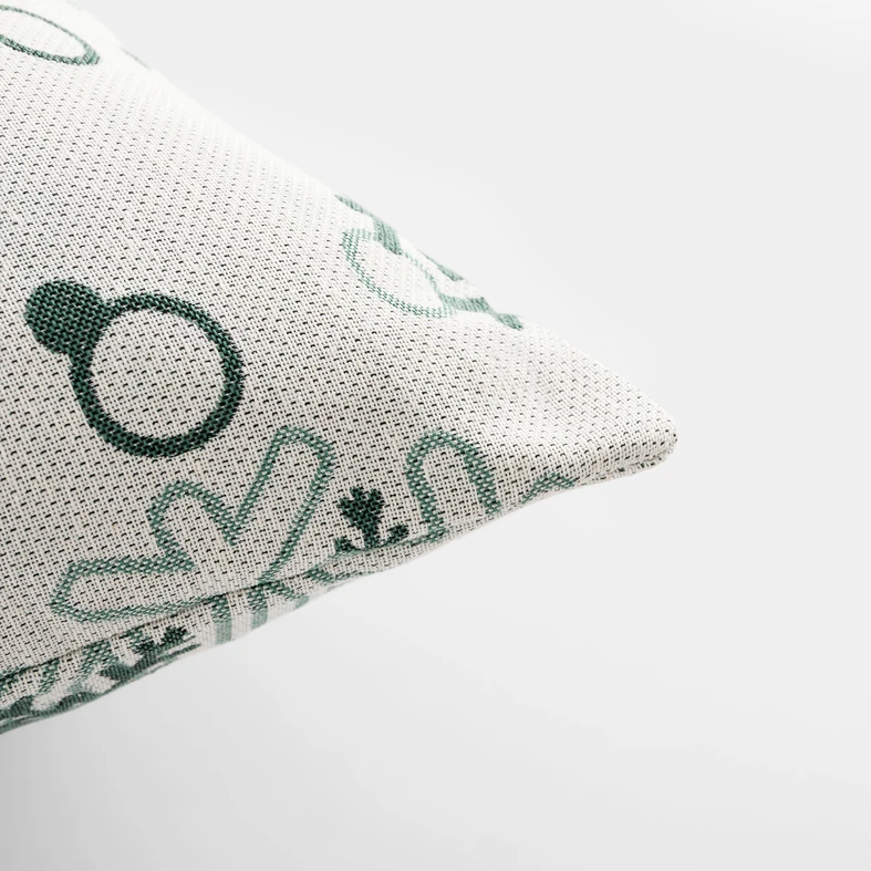 Povlak na polštář bílé sněhové vločky VINTRO 45x45 cm