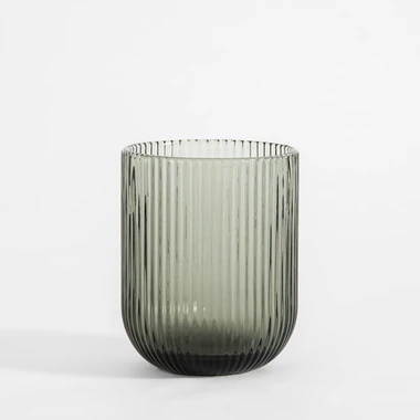 Nízká drážkovaná sklenice 250 ml