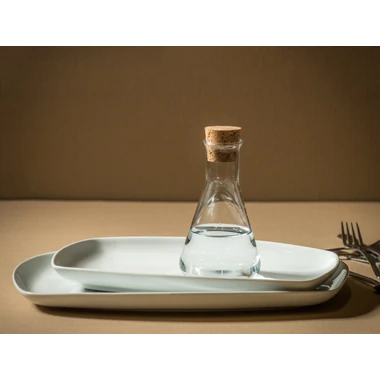 Porcelánový mísa QUADRO bílá 30x19,5 cm