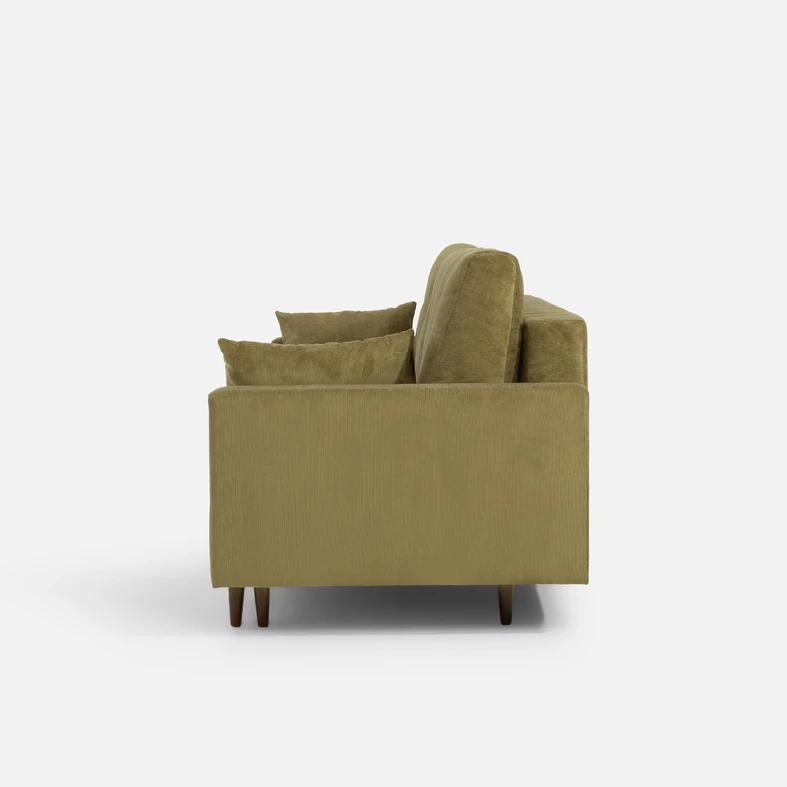 Trojmístná rozkládací pohovka MOSKA olivová