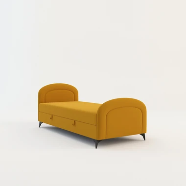 Hořčicová studentská válenda PING 90x200 cm