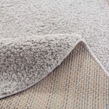 Kulatý koberec FURRY, šedý, 100 cm