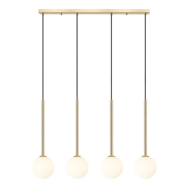 Závěsné svítidlo lišta - 4 koule ARCTURUS zlaté