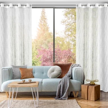 Bílá záclona na průchodkách FELICJA 140x250 cm