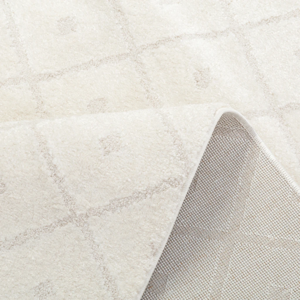 Koberec s geometrickým vzorem LA PASSION krémový 160x230 cm