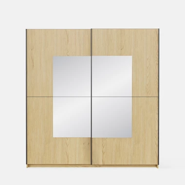 Zrcadlová skříň s posuvnými dveřmi NOLA dub cremona