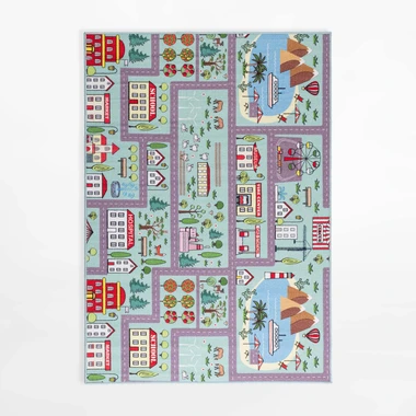 Koberec STELLA, ulice, mořský, 80x100 cm