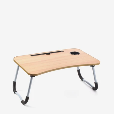 Skládací stolek na notebook 40x60x26 cm, hnědý