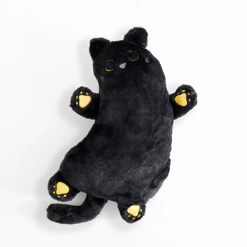 Polštář HUGGIE černá kočka 50x33 cm