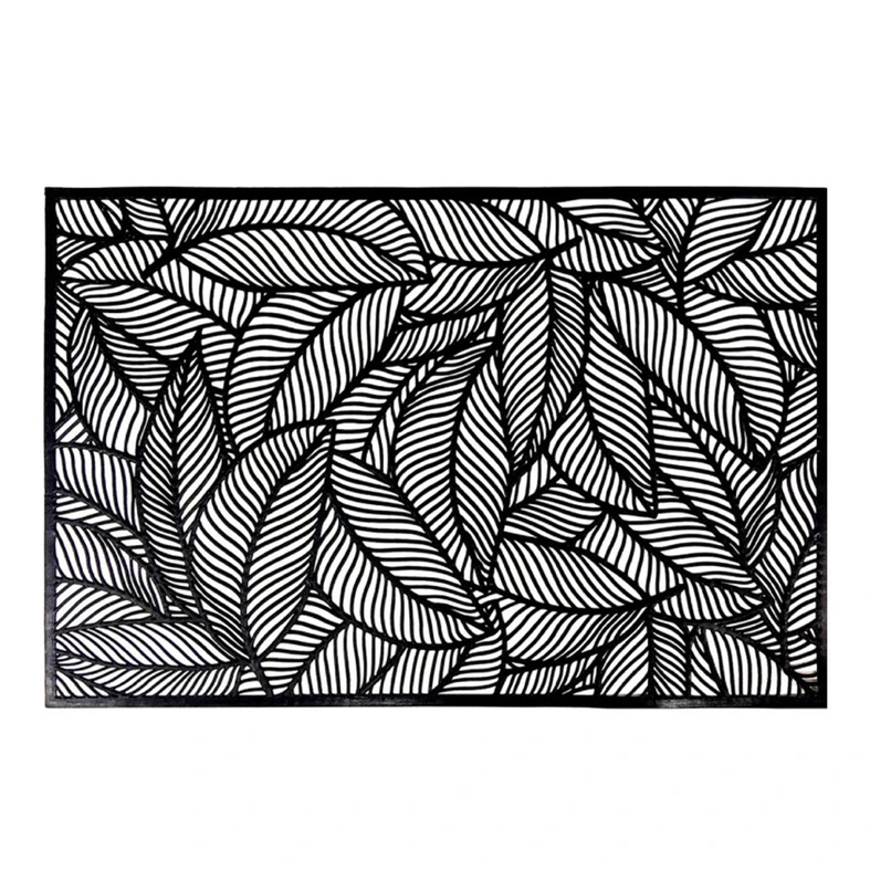 Podložka na stůl listy černá 45x30 cm