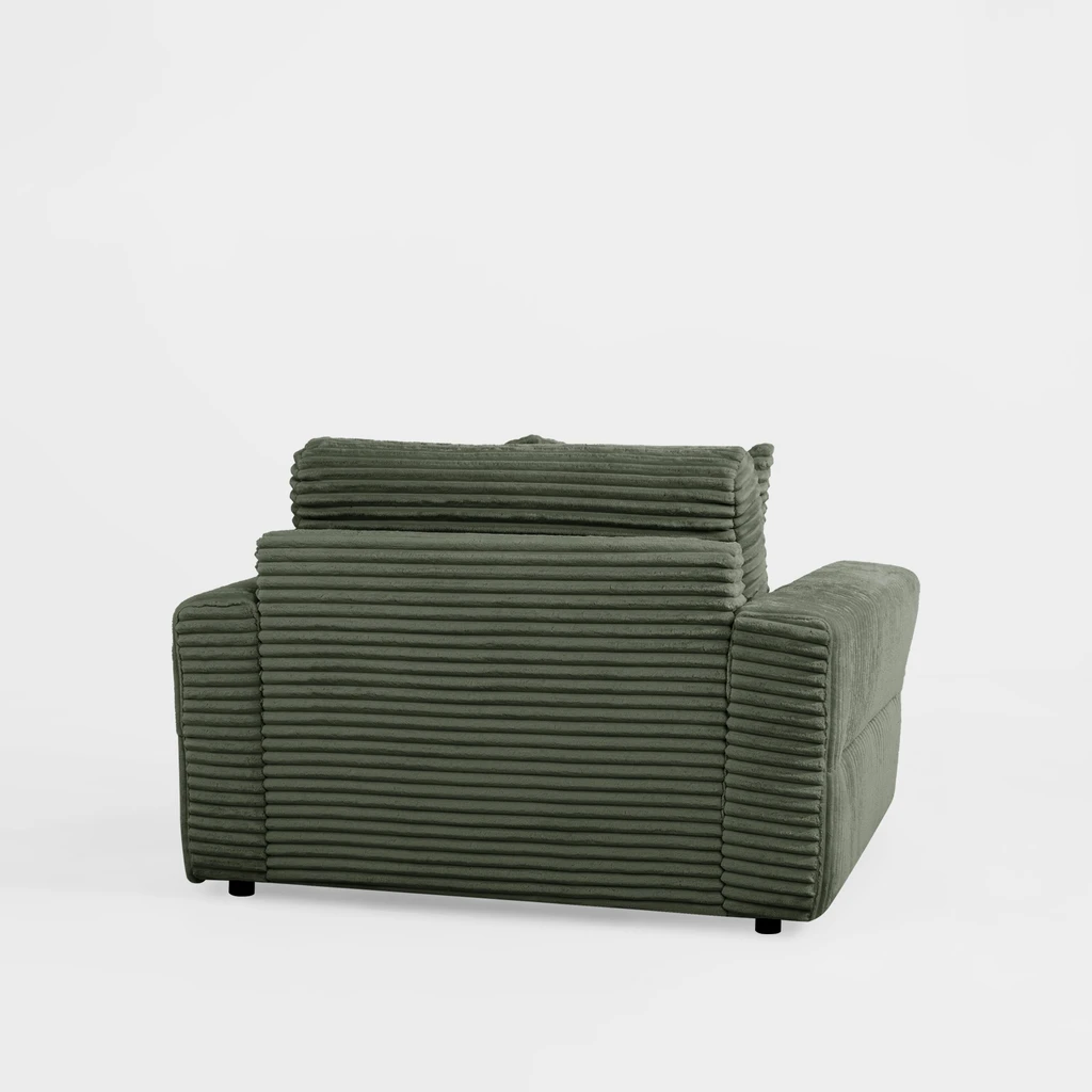 Křeslo loveseat zelené NOEMI