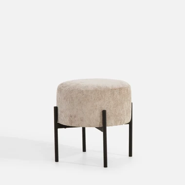 Béžový taburet LUPUN