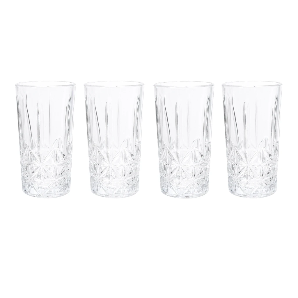 Sada 4 vysokých sklenic na nápoje 260 ml