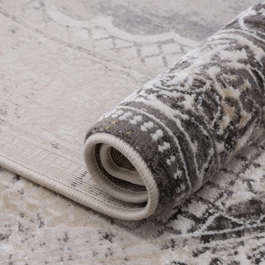 Koberec s orientálním vzorem šedý ALMERA 80x140 cm