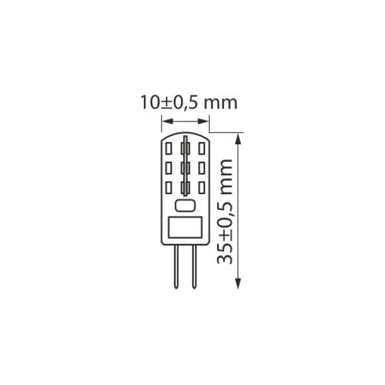 LED žárovka G4 1,5 W teplé barvy ORO-G4-OLI-1,5 W