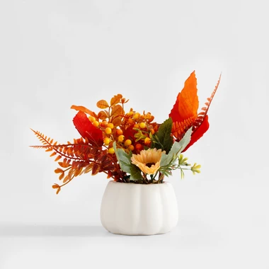 Umělá kytice v květináči 19 cm