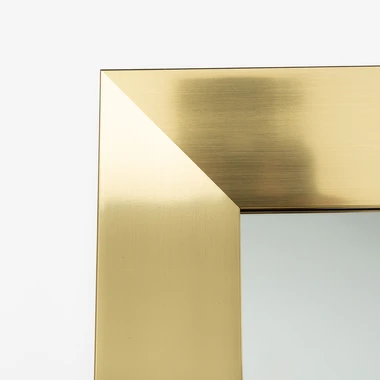 Zrcadlo ve zlatém rámu MILANO 74x134 cm